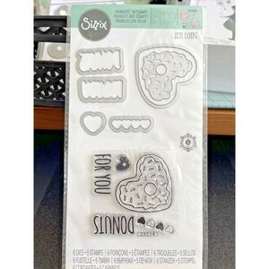 Sizzix Die & Stamp Jen Long‎ Framelits Donuts For You 662680